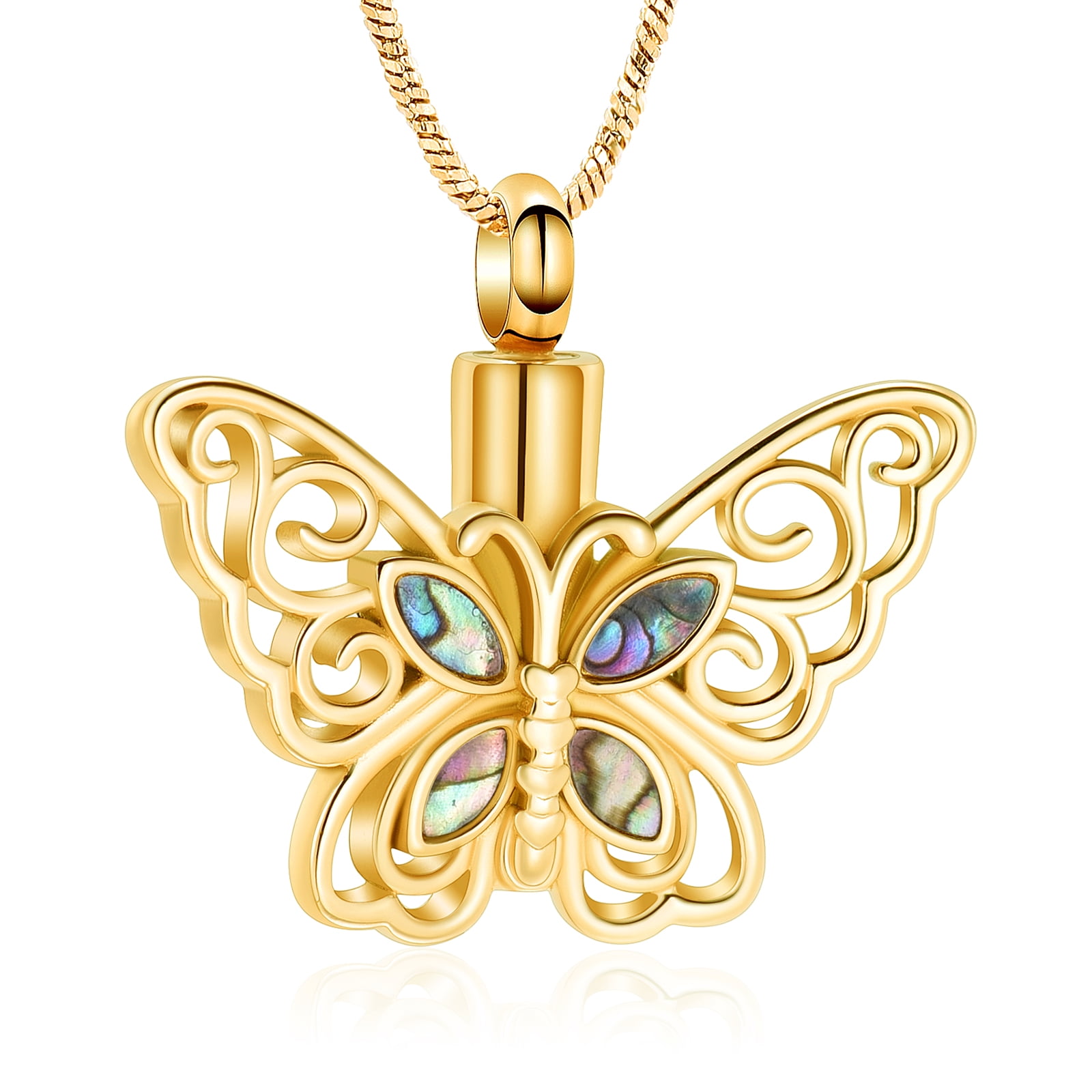 Butterfly Cremation Jewelry for Ashes Urn Necklace Lockets for