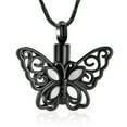 thumbnail image 1 of Butterfly Cremation Necklace for Ashes Memorial Keepsake Ashes Ashes Urn Pendant, 1 of 7