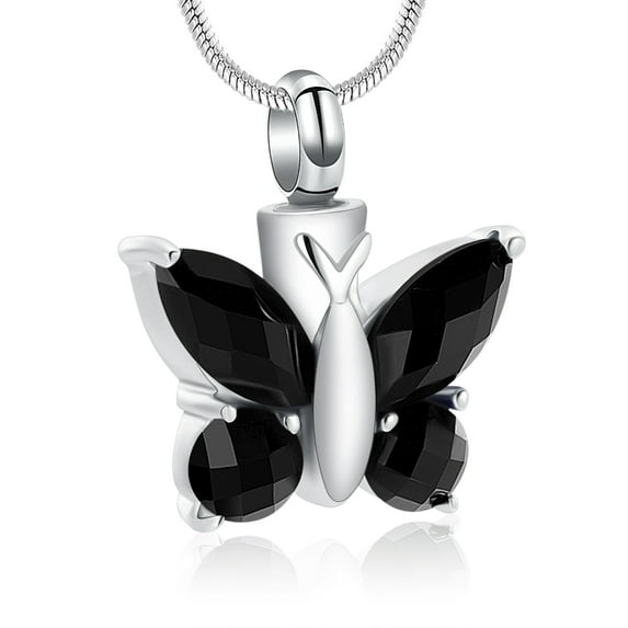 Butterfly Cremation Necklace for Ashes Memorial Keepsake for Beloved's Ashes Cremation Jewelry for Ashes Urn Pendants for Human Ashes Adult