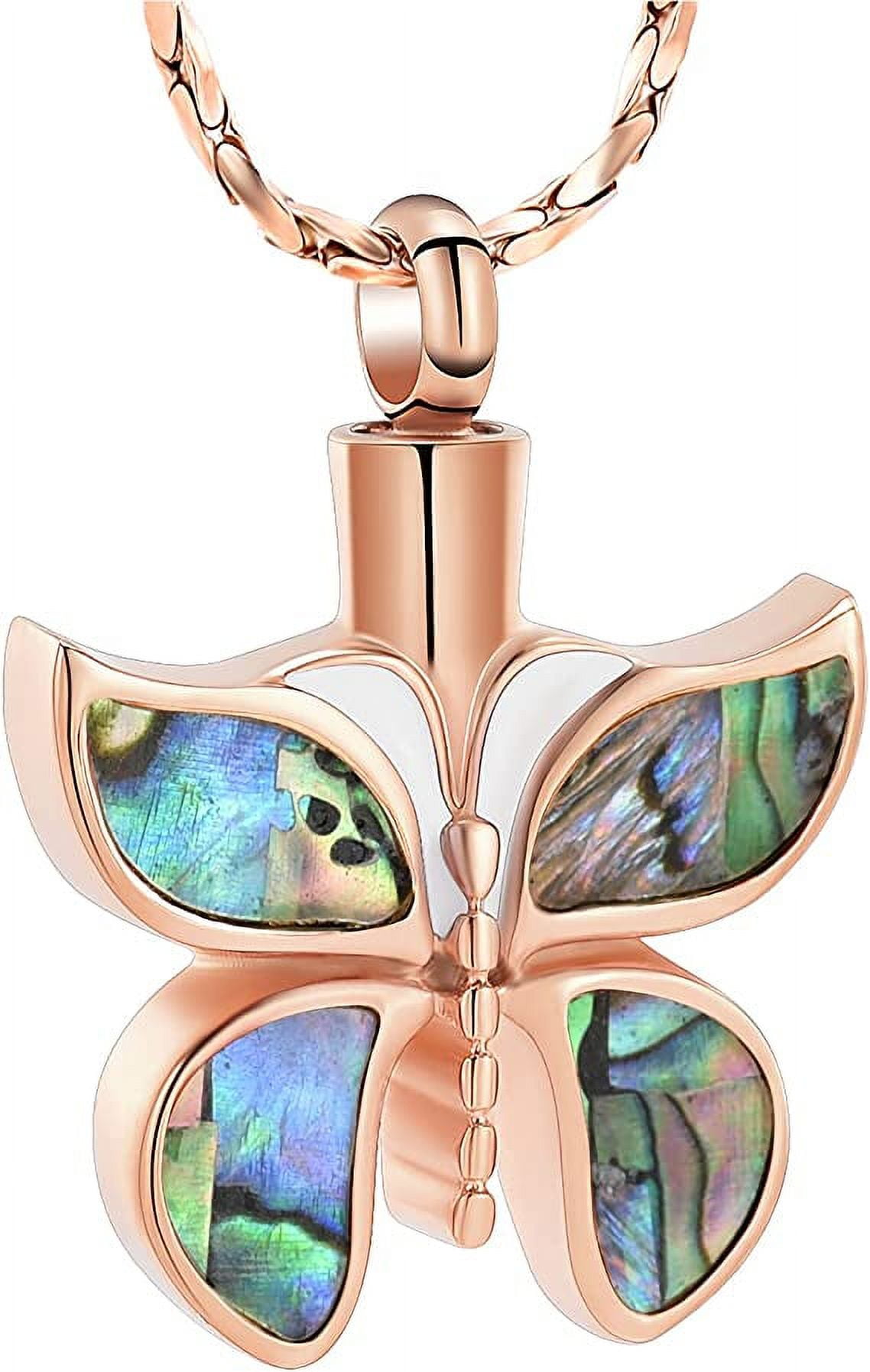 Butterfly Cremation Urn Necklace for Ashes - Human Memorial Keepsake ...