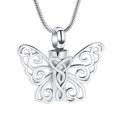 thumbnail image 1 of Butterfly Cremation Urn Necklace for Ashes Keepsake Memorial Urn Locket for Ashes Jewelry Gift, 1 of 7