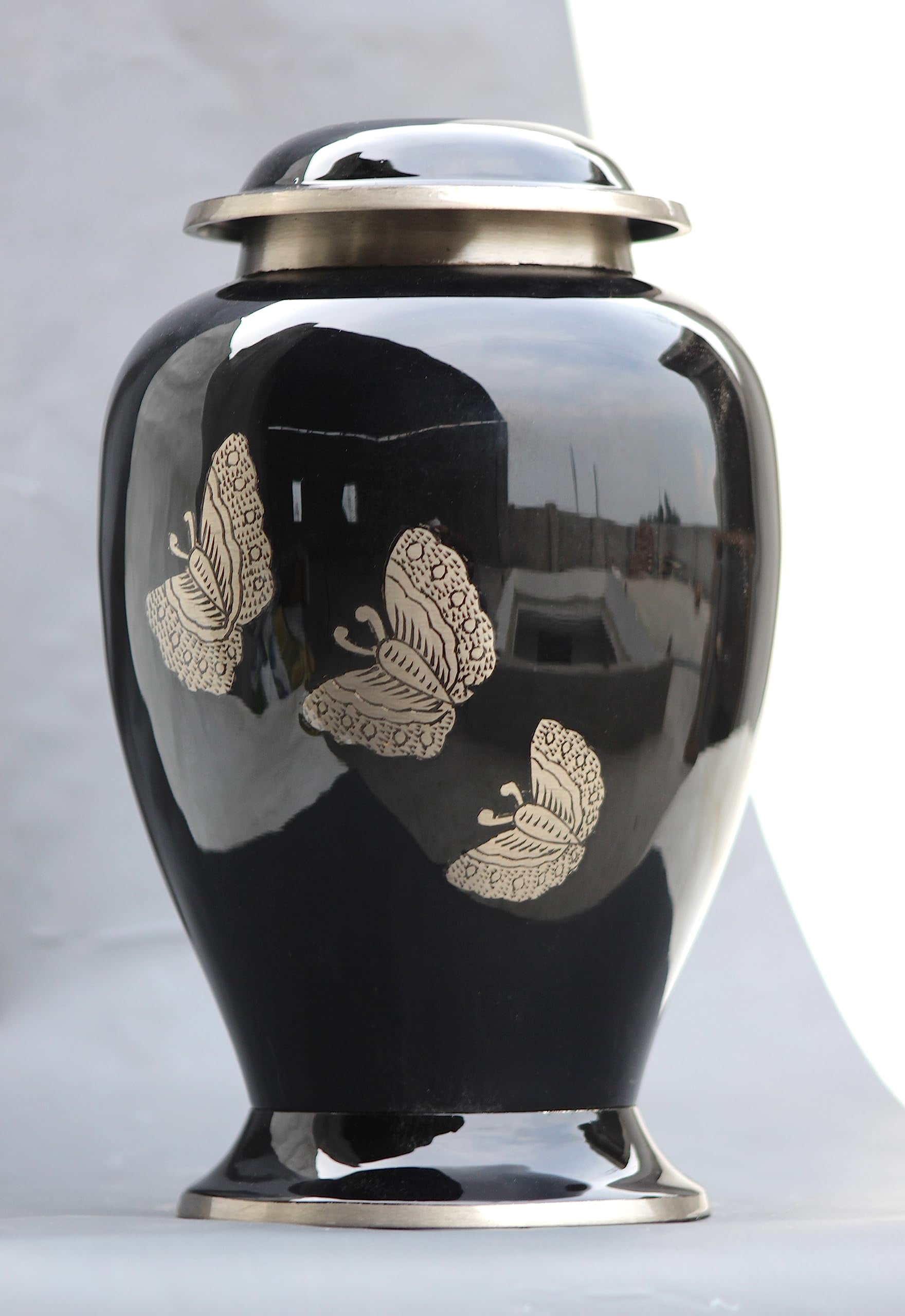 Butterfly Cremation Urn for Ashes Adult, Handmade Urn for Pet Ashes, Burial Urn Container for Human remains Memorial Funeral Urn