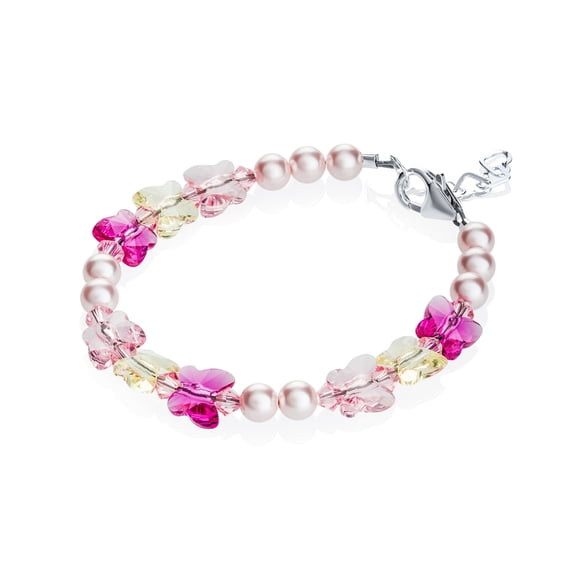 Butterfly Crystal Infant Bracelet (B1709)