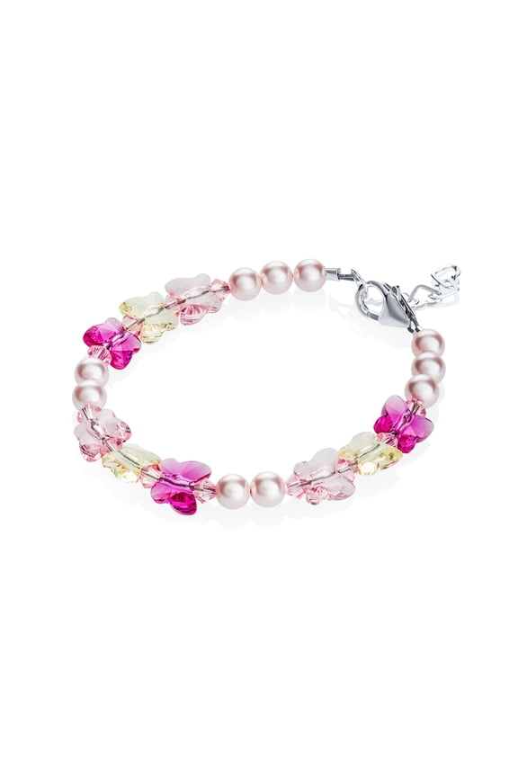 Butterfly Crystal Infant Bracelet (B1709)
