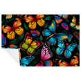 Butterfly Custom Microfiber Throw Blanket Soft and Warm Printed