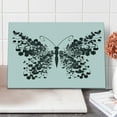 thumbnail image 1 of Butterfly Cutting Board, Abstract Insect Graphic with Leafy Wings in Monochromatic Design Print, Decorative Tempered Glass Cutting and Serving Board, in 3 Sizes, by Ambesonne, 1 of 5