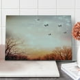 thumbnail image 1 of Butterfly Cutting Board, Dreamy Butterflies over Trees Romantic Fantasy Blurry Sky Design, Decorative Tempered Glass Cutting and Serving Board, Large Size, Pale Pink Orange, by Ambesonne, 1 of 5