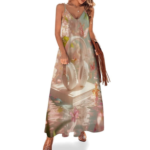 Butterfly Dancing Fine Art Sleeveless Dress Summer Dress Woman 2025