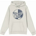 thumbnail image 1 of Butterfly Day And Night Adult Sand Long Sleeve Hoodie-Small, 1 of 3