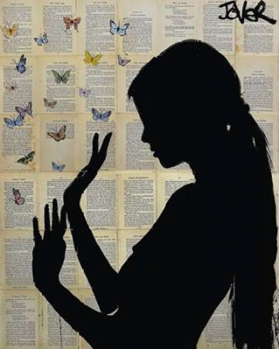 Butterfly Days Canvas Art - Loui Jover (24 x 30)