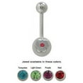 thumbnail image 1 of Butterfly Design Belly Button Ring with Cz Gem 14G, 1 of 2