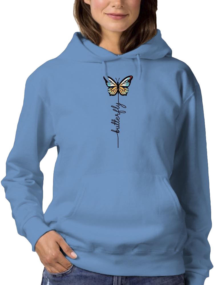 Butterfly Design Hoodie Women -Image by Shutterstock, Female Small ...