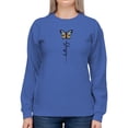 thumbnail image 1 of Butterfly Design Sweatshirt Women -Image by Shutterstock, Female Small, 1 of 4