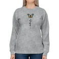 thumbnail image 1 of Butterfly Design Sweatshirt Women -Image by Shutterstock, Female XX-Large, 1 of 4
