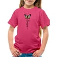 thumbnail image 1 of Butterfly Design T-Shirt Juniors -Image by Shutterstock,  x-Small, 1 of 4
