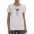 thumbnail image 1 of Butterfly Design T-Shirt Women -Image by Shutterstock, Female 4X-Large, 1 of 4