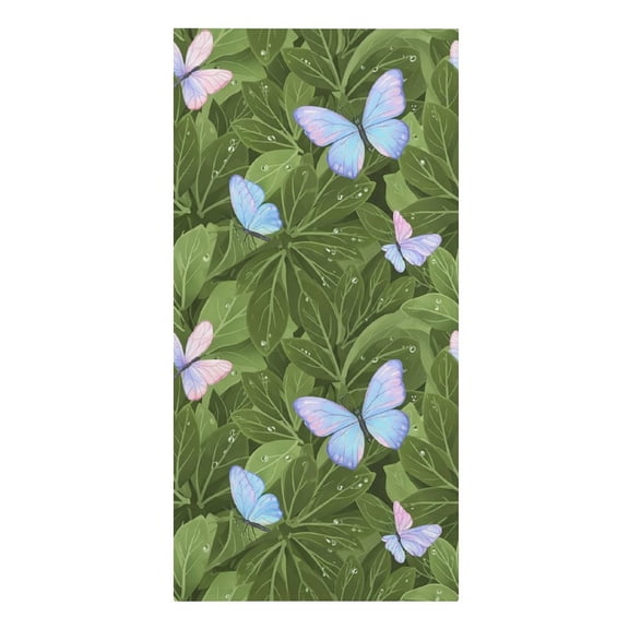 Butterfly & Dew Drops Microfiber Beach Towel Absorbent Compact Towels for Swimming Pool Beach Travel Things for Vacation Essentials Adult Gift,61.430.3Inch