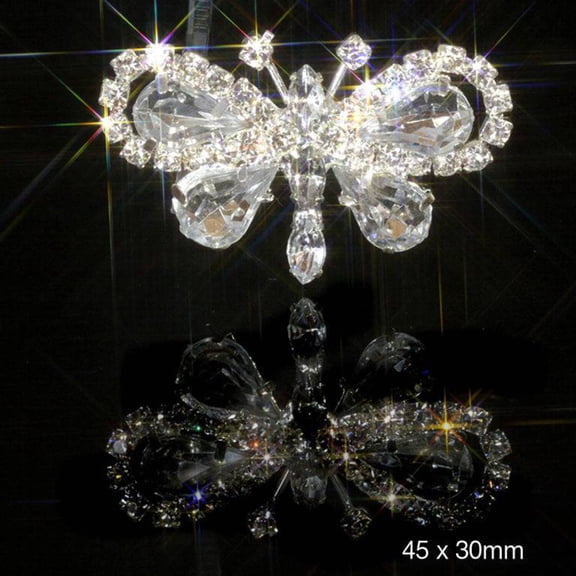 Butterfly Diamante Embellishment Stunning Crystal Rhinestone EM8