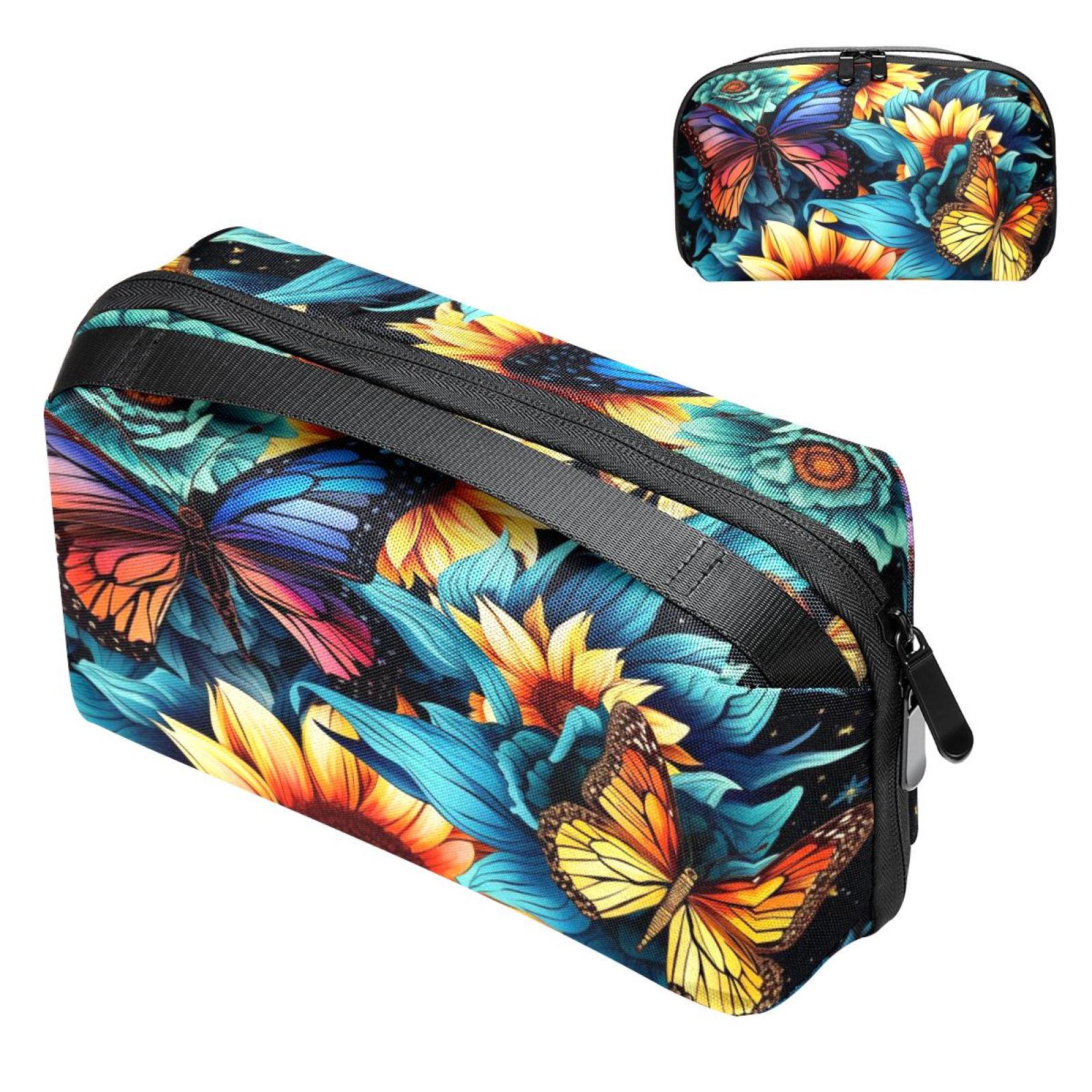 Drive Bag Butterfly Digital Travel Bag Cord Organizer Hard Drive Bags Waterproof ...