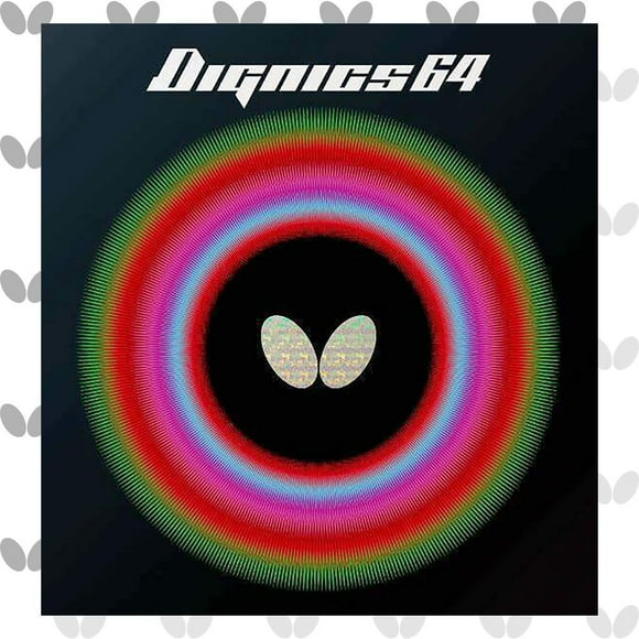 Butterfly Dignics 64 Table Tennis Rubber | Butterfly Table Tennis Rubber | 1.9 mm or 2.1 mm | Red or Black | 1 Inverted Table Tennis Rubber Sheet | Professional Table Tennis Rubber
