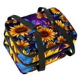 Butterfly Double Layered Insulated Lunch Bag with Two Compartments for