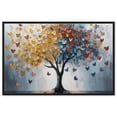 thumbnail image 1 of Butterfly Dream Tree I Canvas Colorful Tree Art by Art Remedy, Black Frame, 15" x 10", 1 of 7