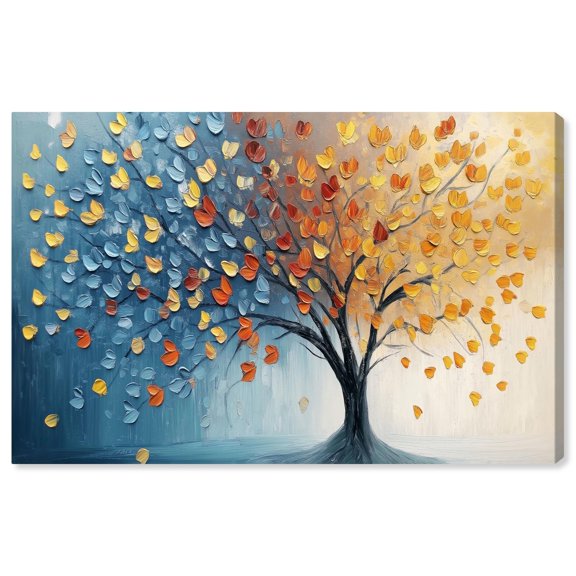 Butterfly Dream Tree III Canvas Colorful Tree Art by Art Remedy, Gallery Wrapped, 30" x 20"