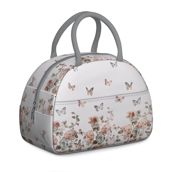 Butterfly Dreams Lunch Bag – Colorful Butterfly Print with Floral Fashion Details for Everyday Style