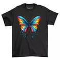 Butterfly Dripping Paint Effect TShirt Funny And Vibrant Unisex
