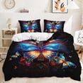 thumbnail image 1 of Butterfly Duvet Cover Set for Girls, Colorful Guitar Butterfly Comforter Cover Set,Mystic Butterfly Art Music Soft Tie Dye Butterfly Quilt Cover with 2 Pillowcases,3 Pieces, 1 of 4