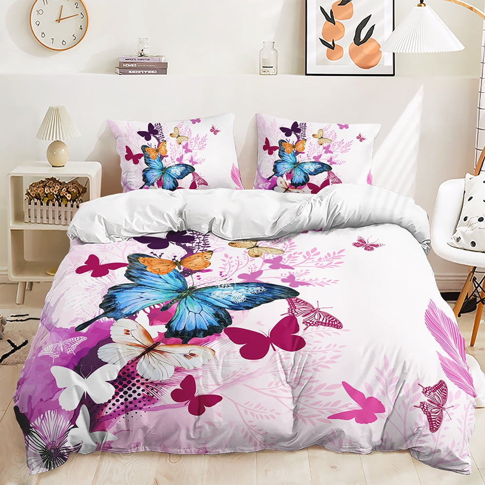 Butterfly Duvet Cover Sets for Boys Kids Butterfly Bedding Set Girls