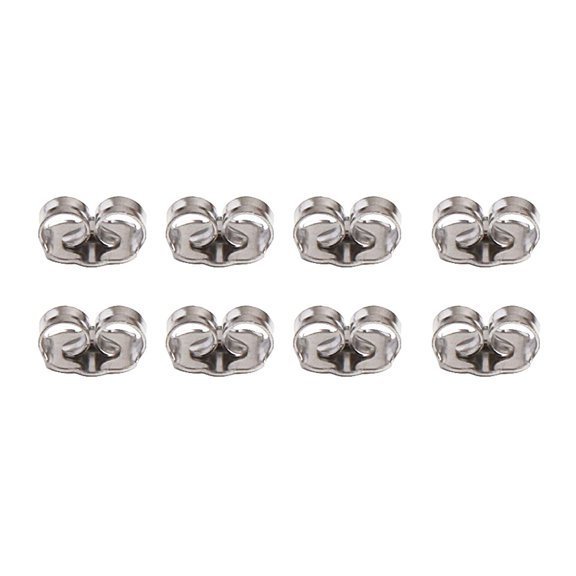 Butterfly Earring Backs | Stainless Steel | 4 Pairs (00207S)