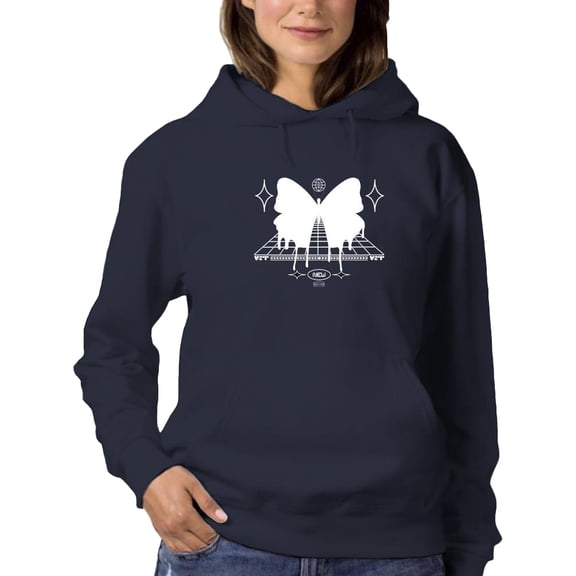 Butterfly Effect Rave Style Hoodie Women -Image by Shutterstock, Female 4X-Large