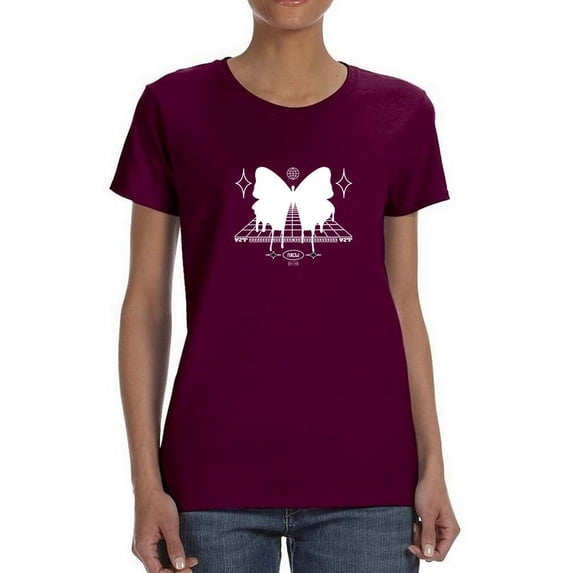 Butterfly Effect Rave Style T-Shirt Women -Image by Shutterstock, Female 4X-Large