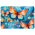 thumbnail image 1 of Butterfly Elegant Polyester Indoor Rug, Non-Slip Chair Rug, Machine Washable Floor Rugs, 1 of 6