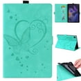 thumbnail image 1 of Butterfly Embossed PU Leather Case for Samsung Galaxy Tab A8 2021(10.5"), Allytech Full-Body Shockproof Drop Protection Cover with Card Slots/Photo Holder Kickstand Case for SM-X200/X205, Green, 1 of 4