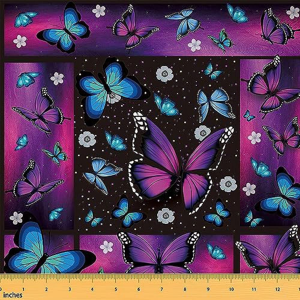 Butterfly Fabric by The Yard 1 Yard Butterflies Print Waterproof