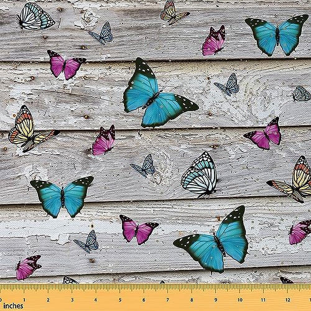 Butterfly Fabric by The Yard 1 Yard Butterflies Print Waterproof