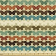 thumbnail image 1 of Ambesonne Butterfly Fabric by the Yard Upholstery, Retro Silhouettes, 3 Yards, Multicolor, 1 of 5