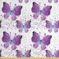 thumbnail image 1 of Ambesonne Butterfly Fabric by the Yard Upholstery, Modern Poly Effect, 3 Yards, Purple Pale Blue White, 1 of 4