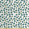 thumbnail image 1 of Ambesonne Butterfly Fabric by the Yard Upholstery, Swallowtail and Green, 5 Yards, Apple Green Turquoise, 1 of 4
