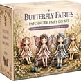 thumbnail image 1 of Butterfly Fairy Patchwork Sewing DIY Kit, 7 Styles Pre-Cut Fabric Hand Stitching Craft Set No Sewing Machine for Girls Handmade Fairy Doll Ornament Gift, 1 of 7