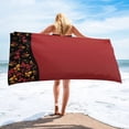 thumbnail image 1 of Butterfly Fallen Leaves Absorbent Bath Towel for Bathroom Sauna Soft Beach Yoga Towel Quick-drying F, 1 of 5