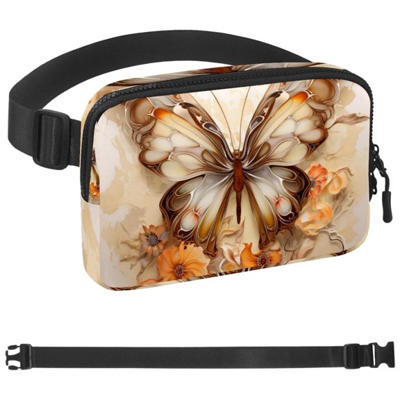Butterfly Fanny Pack, Quick Release Buckle Travel Sport Waist Fanny Pack Bag for Men Or Women