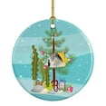 thumbnail image 1 of Butterfly Fish Merry Christmas Ceramic Ornament 2.8 in x 2.8 in, 1 of 3