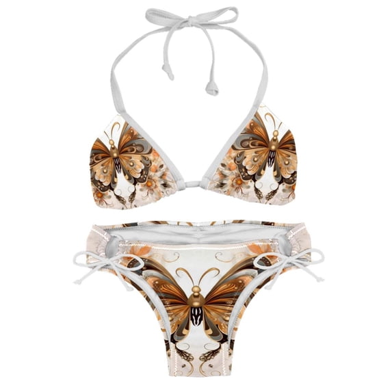 Butterfly Fission Diagram Stylish Swim Suits Bikini Set: Detachable Sponge, Adjustable Strap, Two-Pack - Ideal for Beach and Pool %{scenes