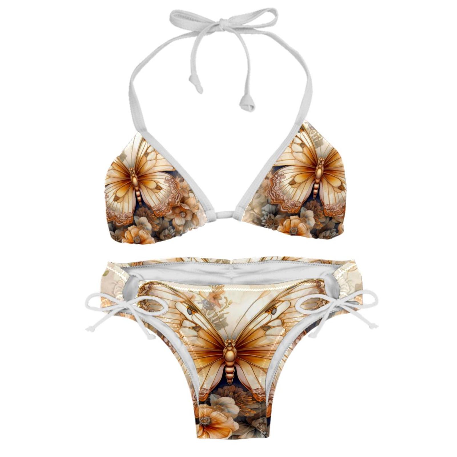 Butterfly Fission Diagram Swimsuit Women Bikinis: Detachable Sponge ...