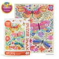 thumbnail image 1 of Butterfly Floral 100 Piece Puzzle Snax, 1 of 5