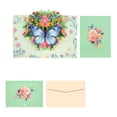 thumbnail image 1 of Butterfly Floral 3D Pop Up Card, Ideal Gift for Birthday, Mother's Day, Anniversary, Thank You, All Occasion for Mom, Wife, Grandma, Sister, Her, 1 of 6