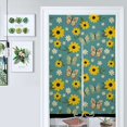 thumbnail image 1 of Butterfly Floral Pattern Door Curtain Nordic Living Room DoorCurtain Porch Partition Curtain Kitchen Rative Half Curtain, 1 of 4